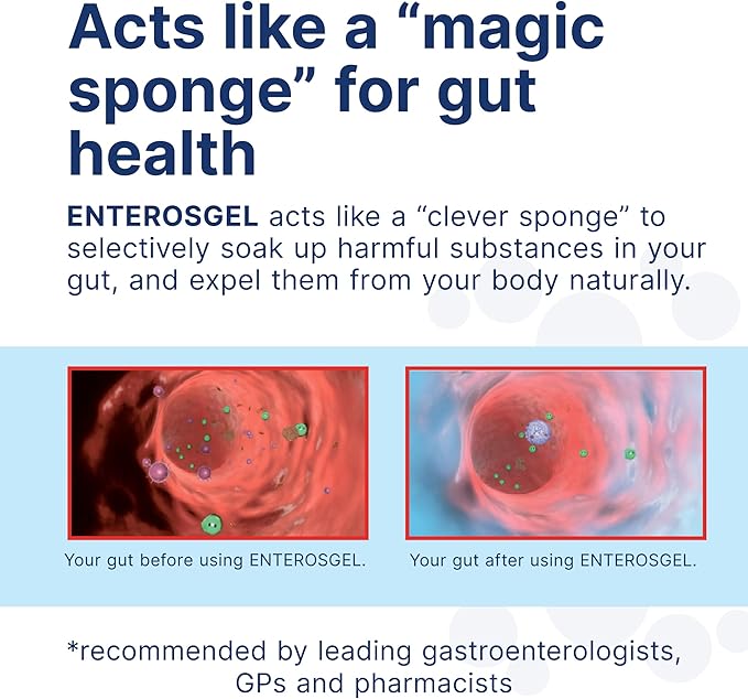 ENTEROSGEL® IBS Relief 2-pack gel tubes 225g for diarrhoea, bloating, and stomach pain