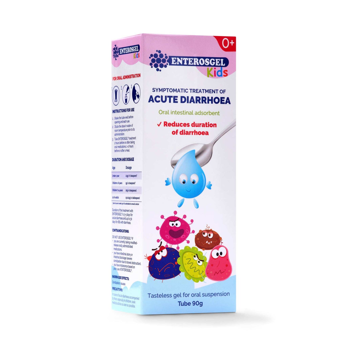 ENTEROSGEL® Diarrhoea Relief for Children 2 Packs, taste-free, preservative-free organic mineral gel