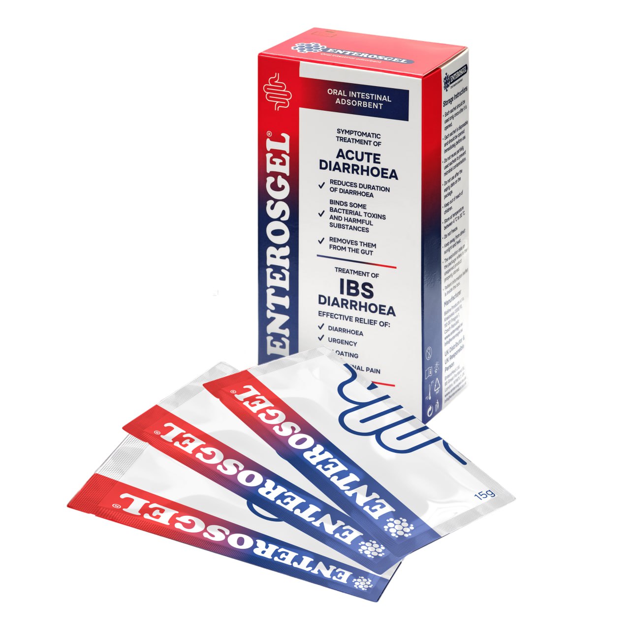 ENTEROSGEL® Traveller’s Diarrhoea & IBS Relief On-The-Go - Pack of 10