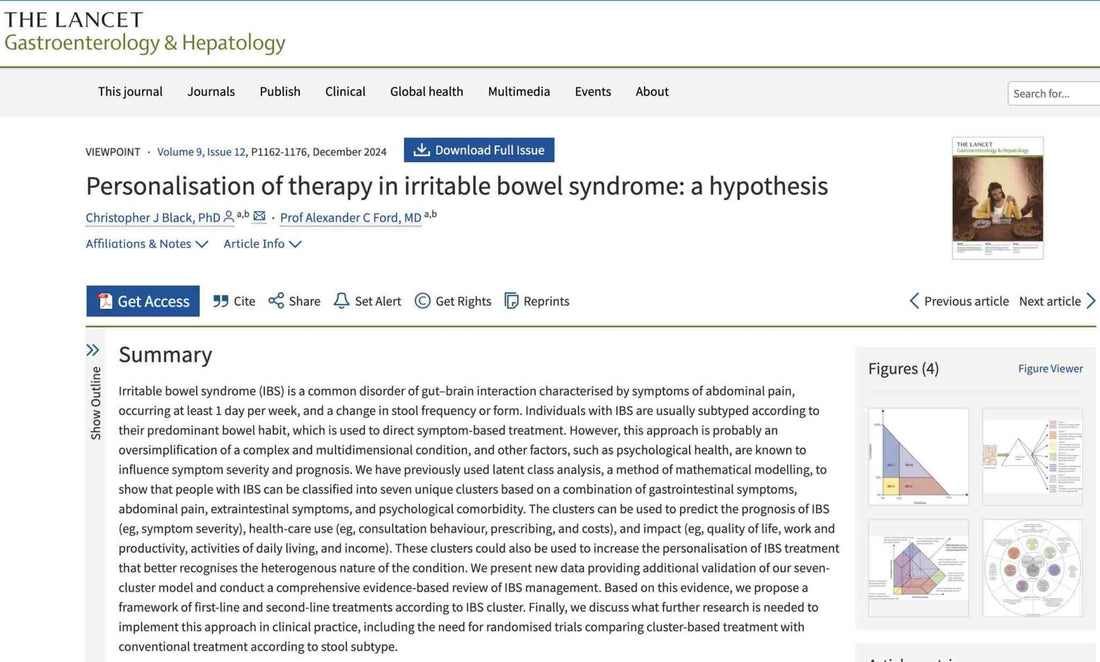 Enterosgel recommended as first-line treatment for IBS-D in The Lancet Gastroenterology and Hepatology 2024 - Black and Ford personalised therapy review