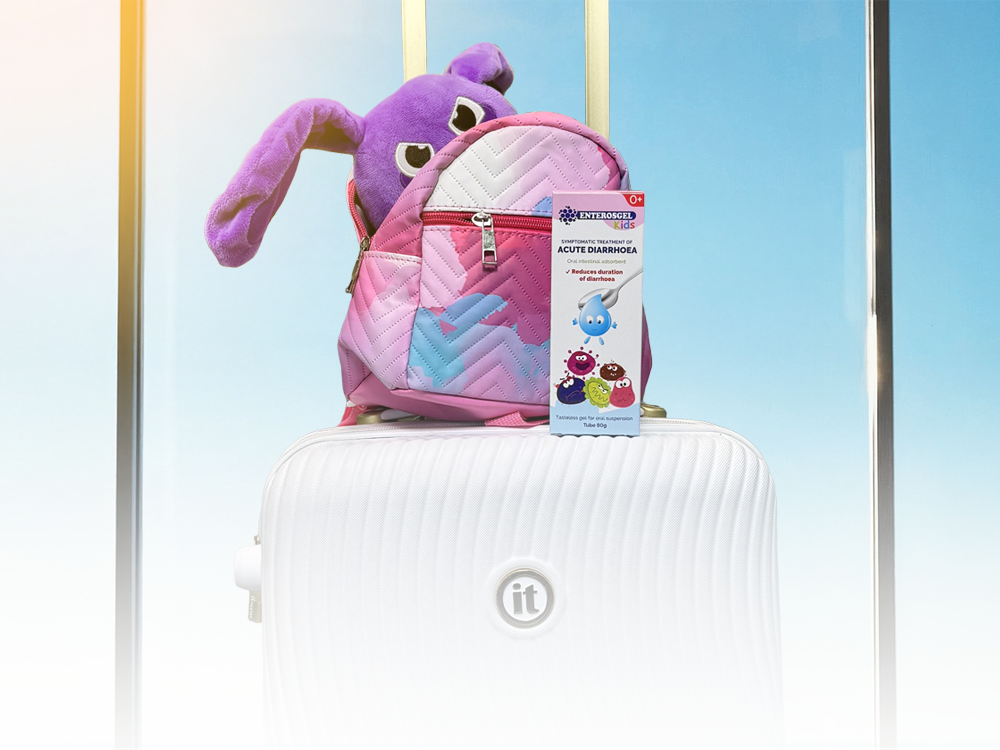 Traveller’s diarrhoea relief sachets – on-the-go solution for stomach bugs abroad