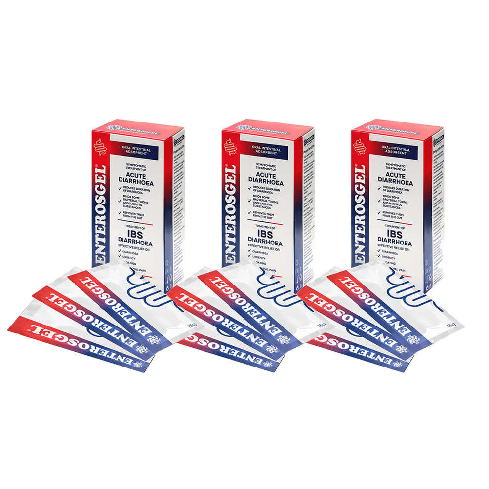 Travel Diarrhoea Sachets - 30 Pack Triple Bundle – ENTEROSGEL® Store