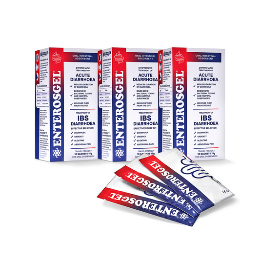 ENTEROSGEL® Traveller’s Diarrhoea & IBS Relief On-The-Go - 3 packs of 10