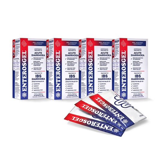 ENTEROSGEL® Traveller’s Diarrhoea & IBS Relief On-The-Go - 4 packs of 10