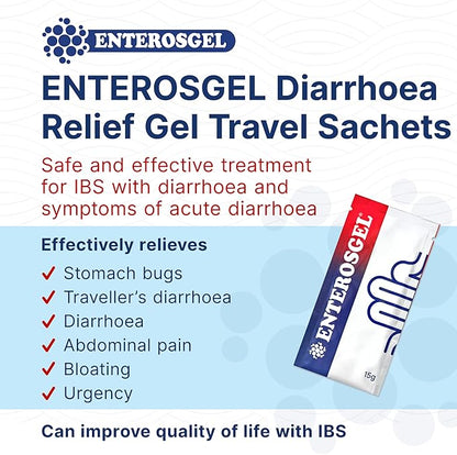 ENTEROSGEL® Traveller’s Diarrhoea & IBS Relief On-The-Go - Pack of 10