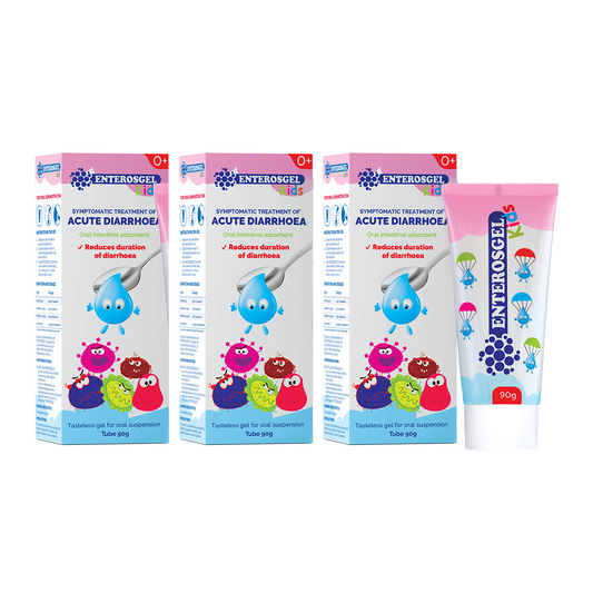 ENTEROSGEL® Drug-Free Tasteless Gel for Diarrhoea Relief for Children - 3 Packs