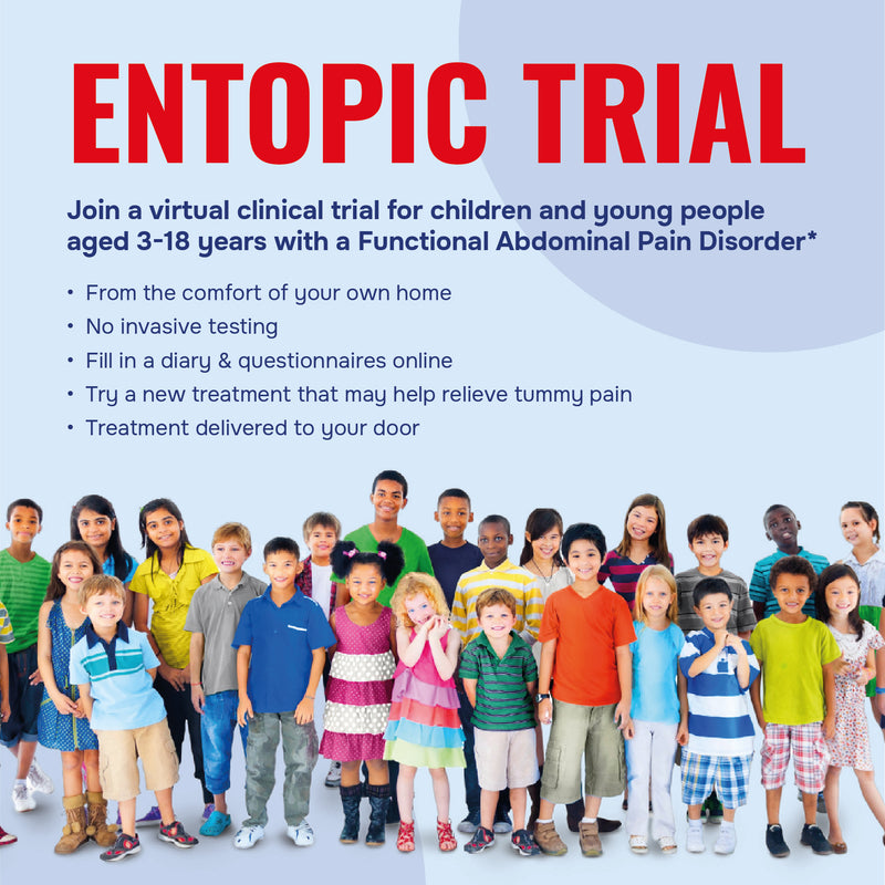 ENTOPIC Trial virtual clinical study for children with functional abdominal pain disorder aged 3-18
